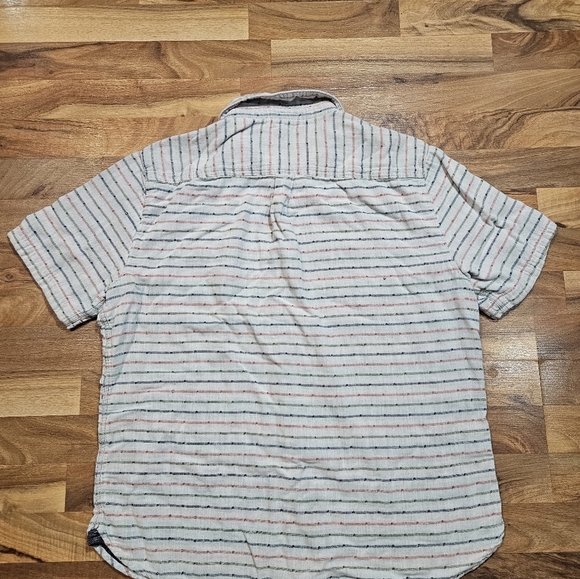 Carbon2Cobalt Striped Short Sleeve Button-Up Shirt Men’s L - Picture 6 of 6